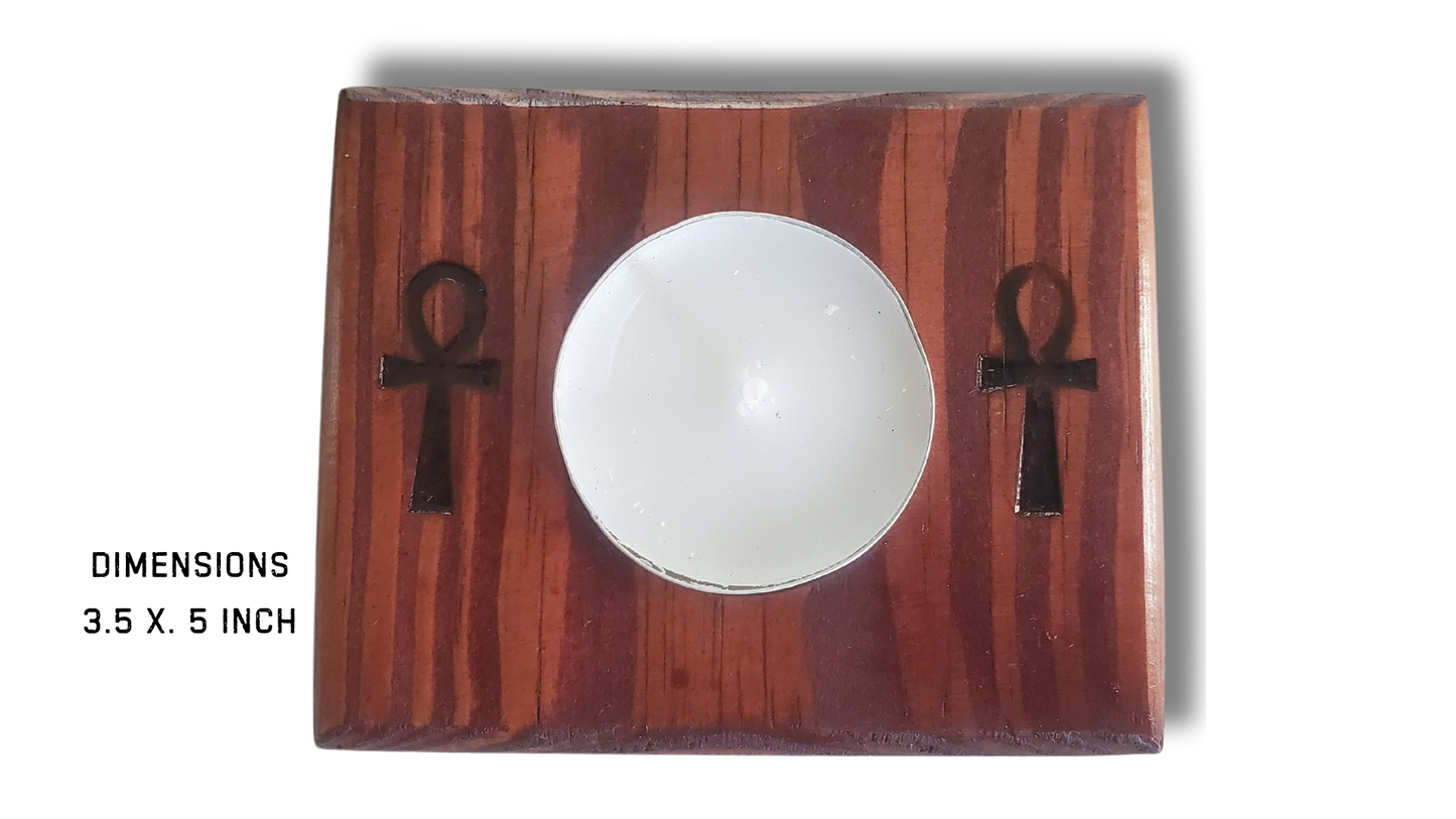 Single Ankh Candle Holder