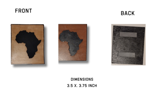 Wood Africa Magnets - Card Size