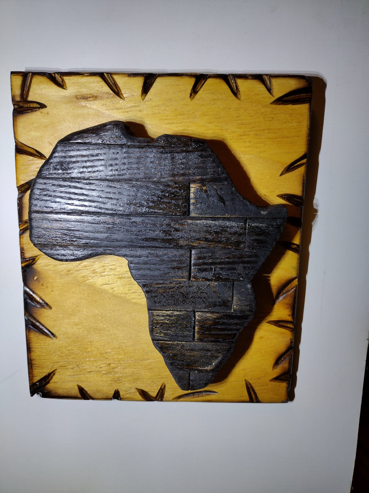 Africa Wood Burned Plaques