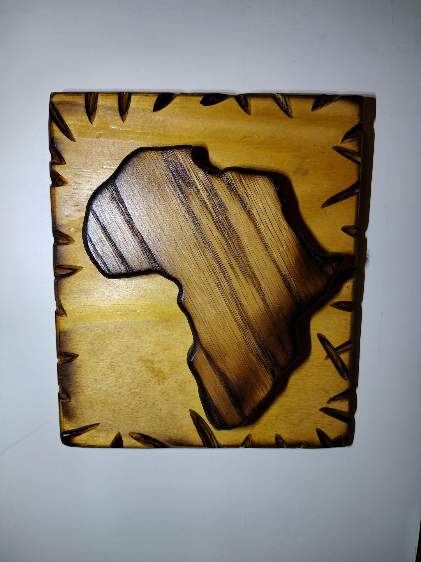 Africa Wood Burned Plaques