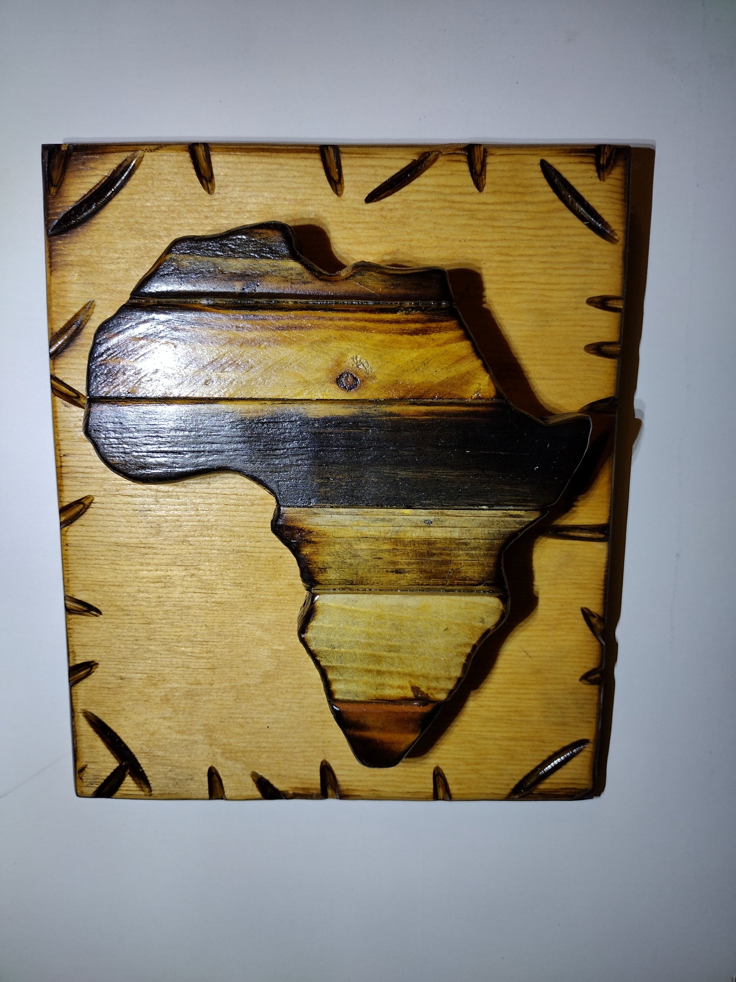 Africa Wood Burned Plaques